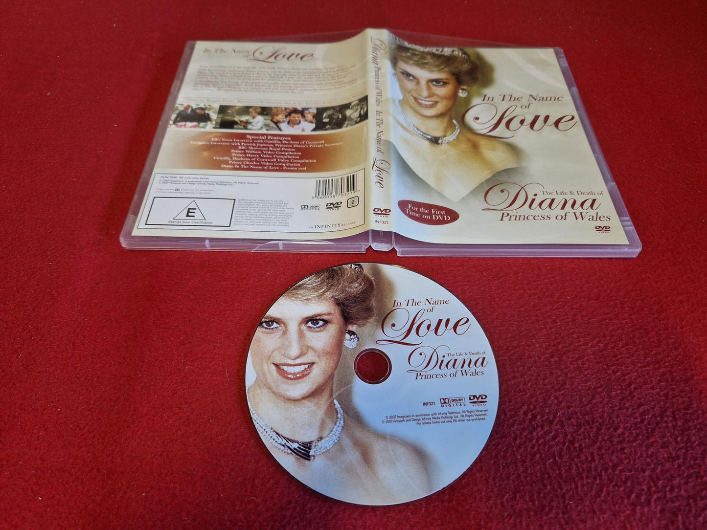 DIANA PRINCESS OF WALES IN THE NAME OF LOVE till DVD