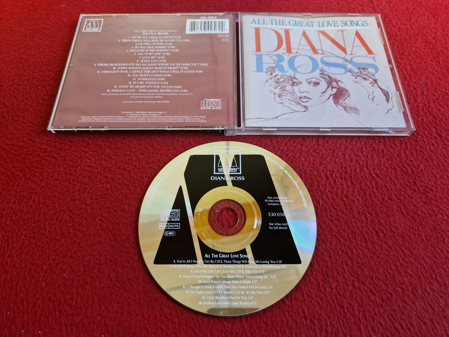 DIANA ROSS ALL THE GREAT LOVE SONGS CD