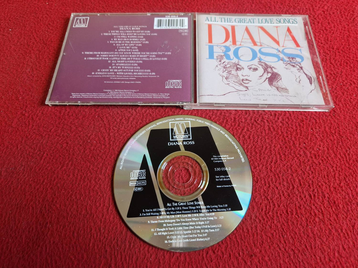 DIANA ROSS ALL THE GREAT LOVE SONGS CD