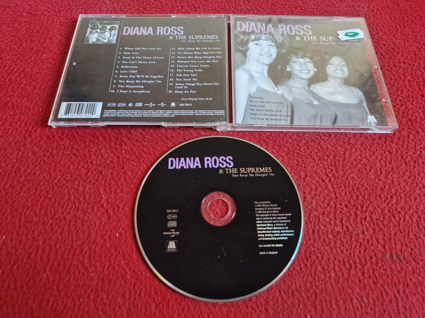 DIANA ROSS & THE SUPREMES YOU KEEP ME HANGIN' ON CD