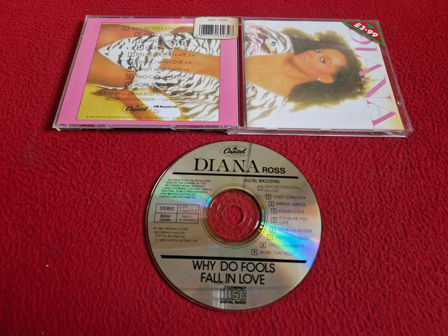 DIANA ROSS WHY DO FOOLS FALL IN LOVE CD