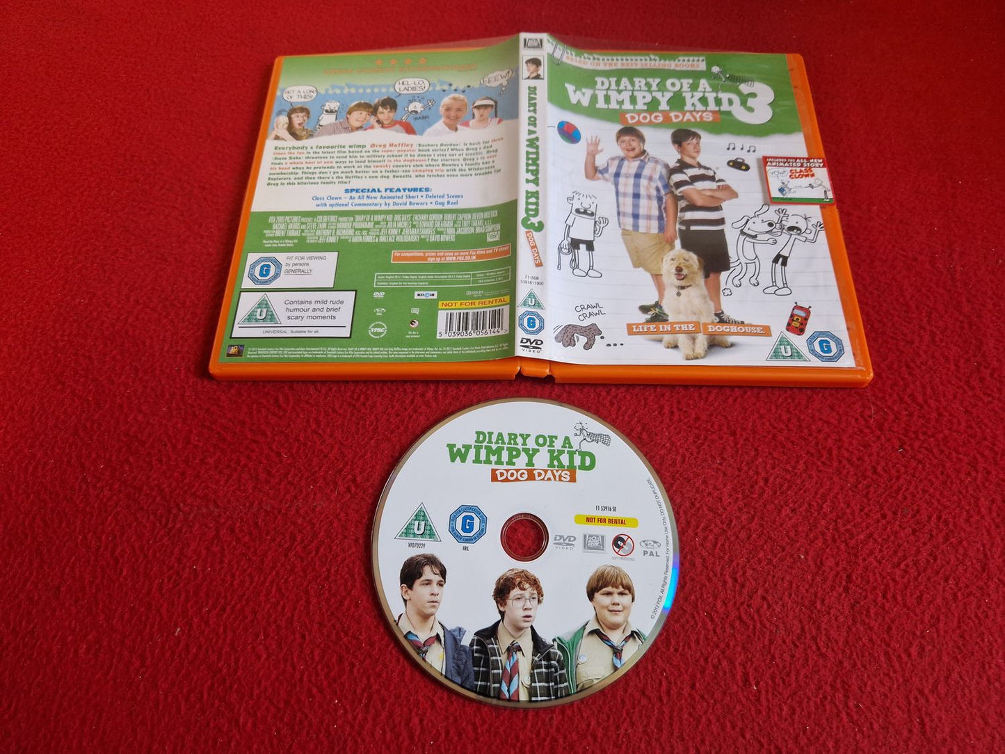 DIARY OF A WIMPY KID 3 DOG DAYS DVD