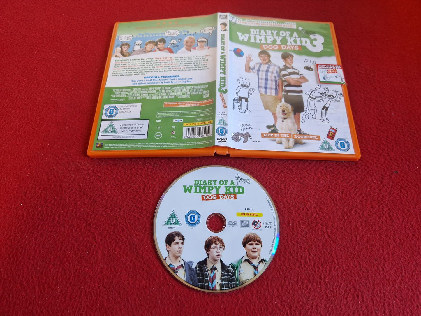 DIARY OF A WIMPY KID 3 DOG DAYS DVD