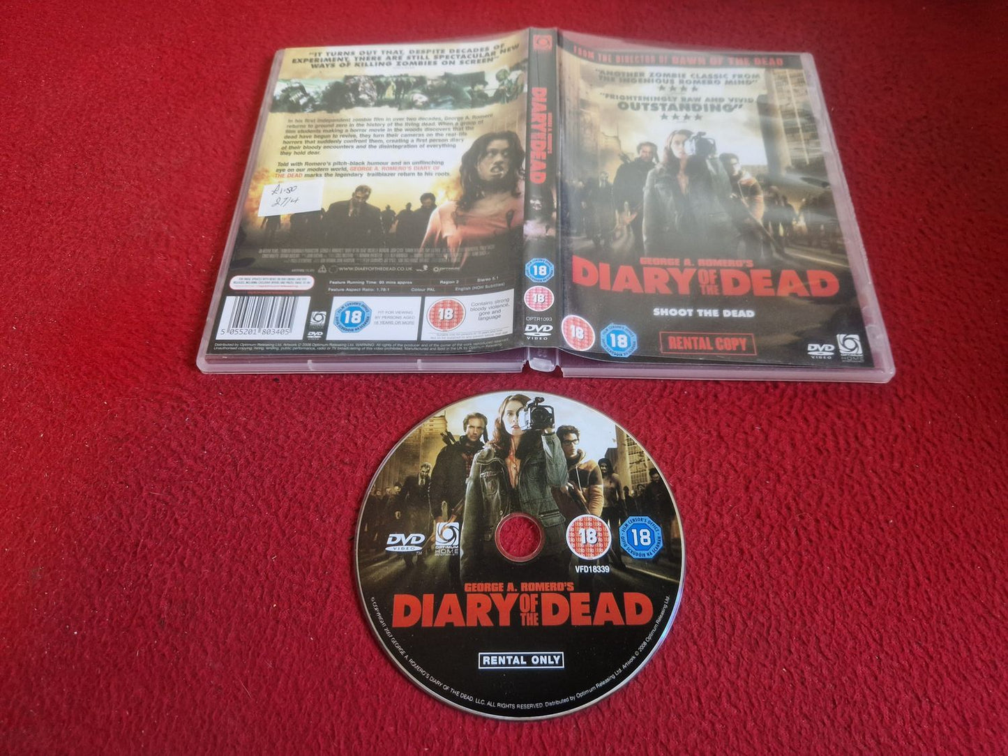 DIARY OF THE DEAD [ ENGELSK TEXT ] DVD