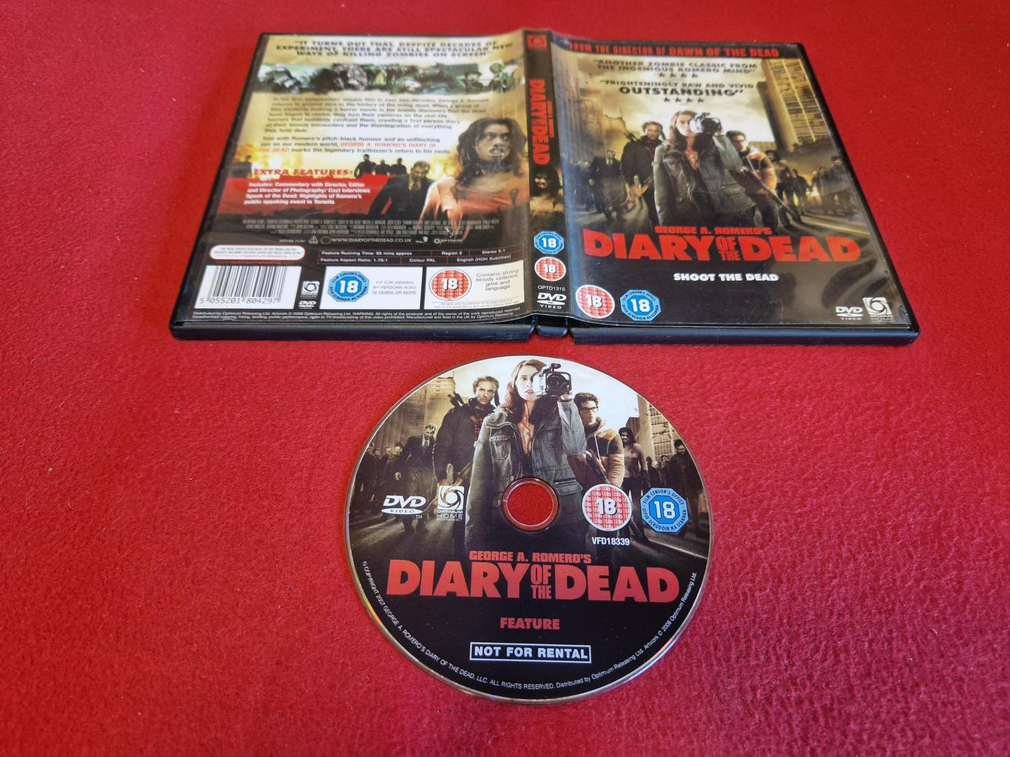 DIARY OF THE DEAD till DVD