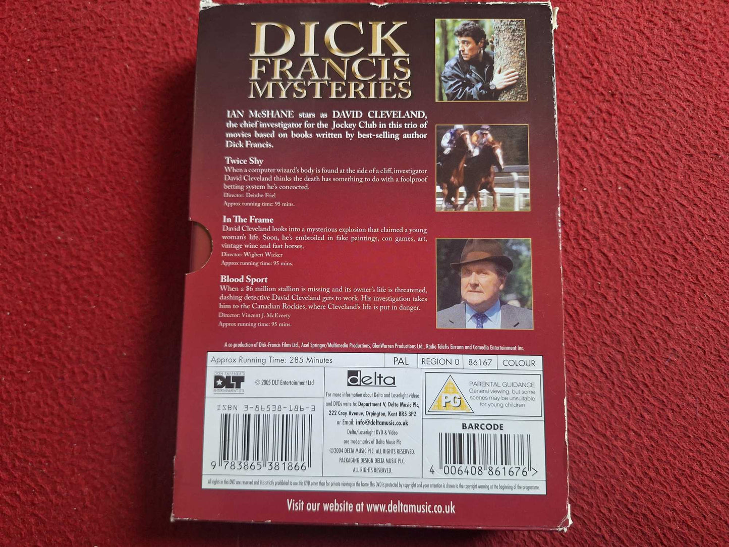 DICK FRANCIS MYSTERIES TWICE SHY / IN THE FRAME / BLOOD SPORT BOX DVD