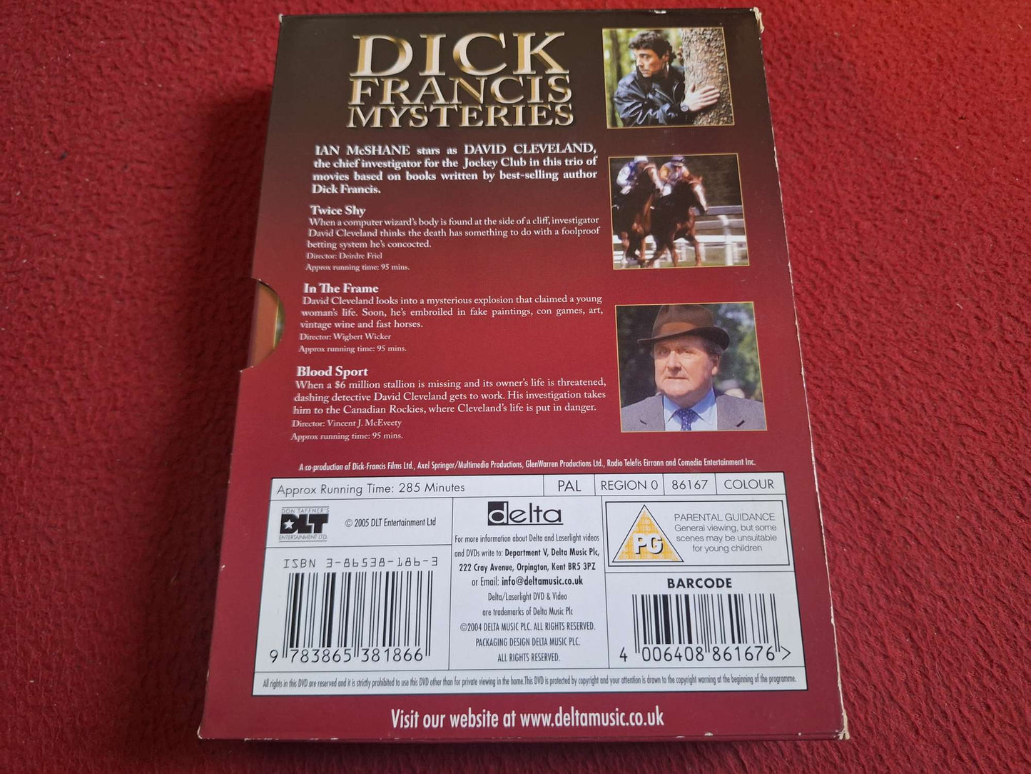 DICK FRANCIS MYSTERIES TWICE SHY / IN THE FRAME / BLOOD SPORT BOX DVD