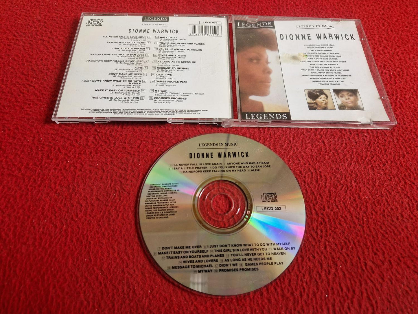 DIONNE WARWICK [LEGENDS IN MUSIC] CD