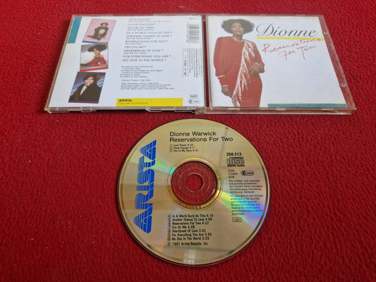 DIONNE WARWICK RESERVATIONS FOR TWO CD