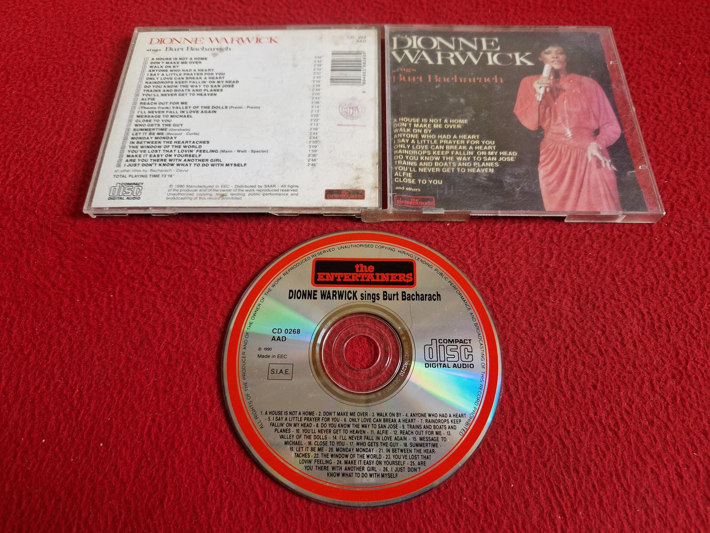DIONNE WARWICK SINGS BURT BACHARACH CD