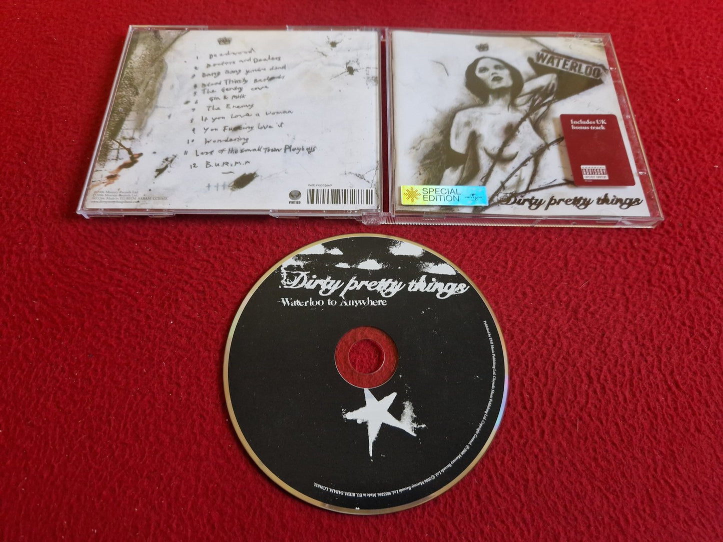 DIRTY PRETTY THINGS WATERLOO TO ANYWHERE CD