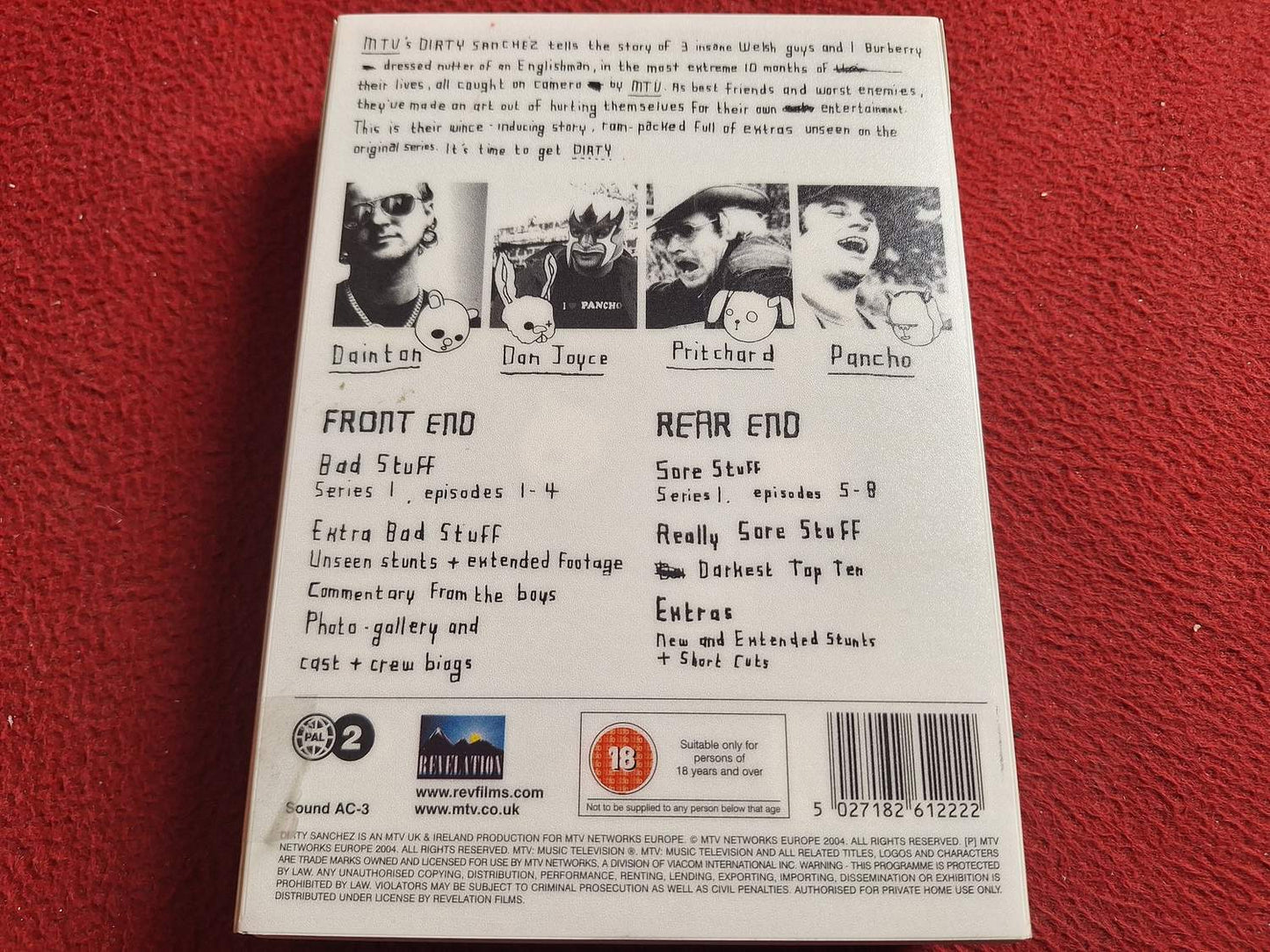 DIRTY SANCHEZ SERIES 1 BOX DVD