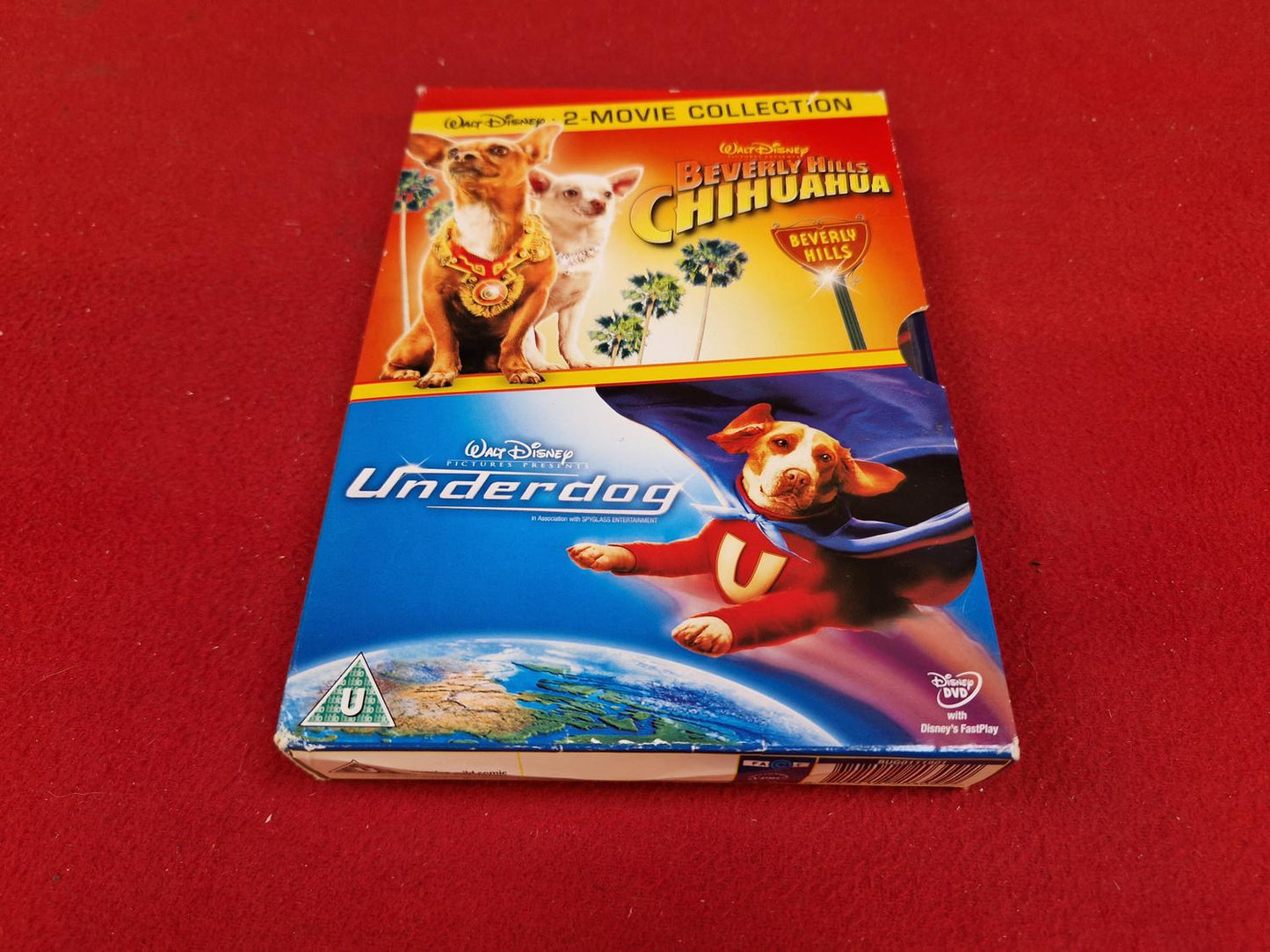 DISNEY BEVERLY HILLS CHIHUAHUA / UNDERDOG BOX till DVD