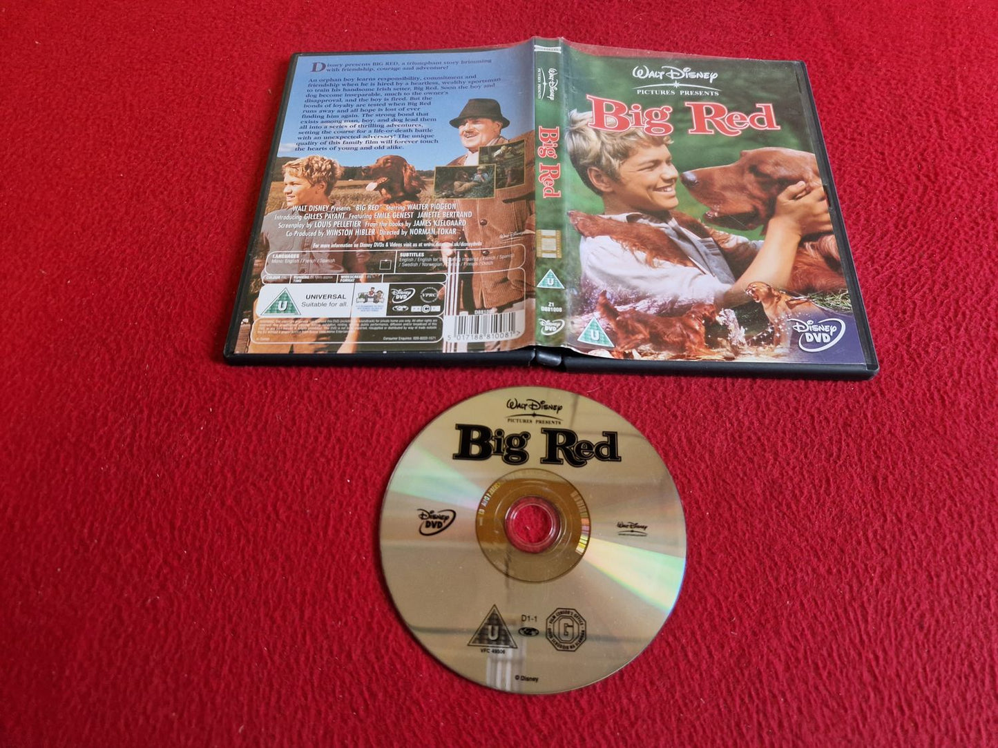 DISNEY BIG RED DVD
