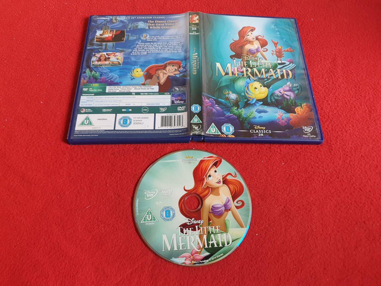 DISNEY THE LITTLE MERMAID till DVD