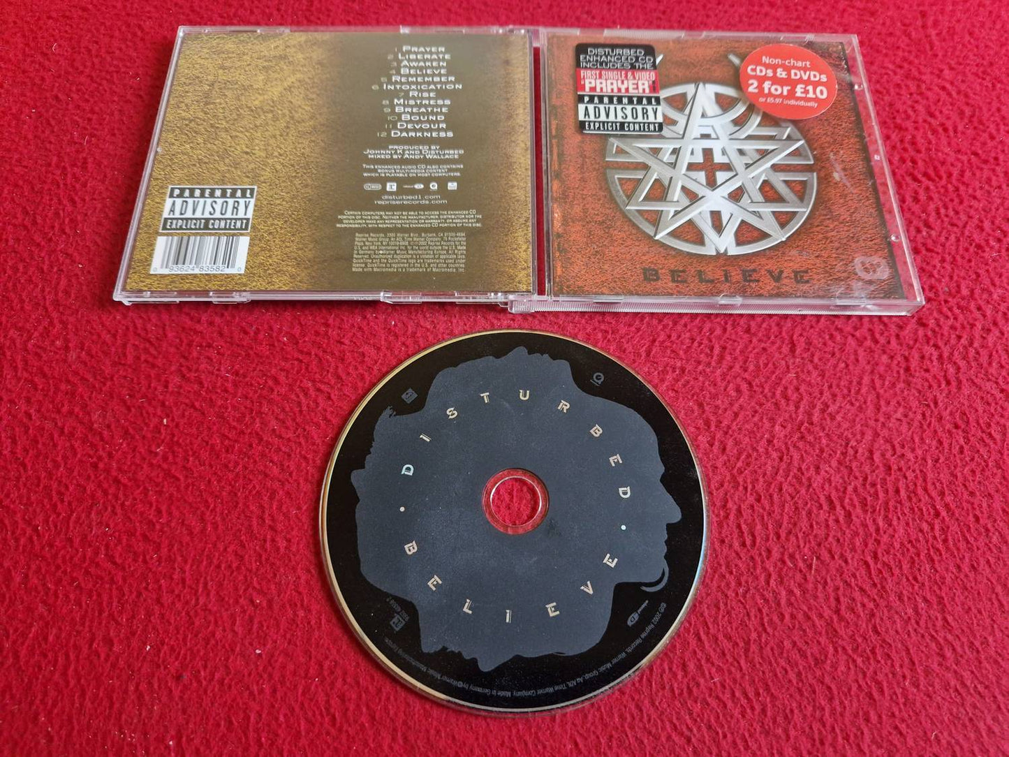 DISTURBED BELIEVE CD