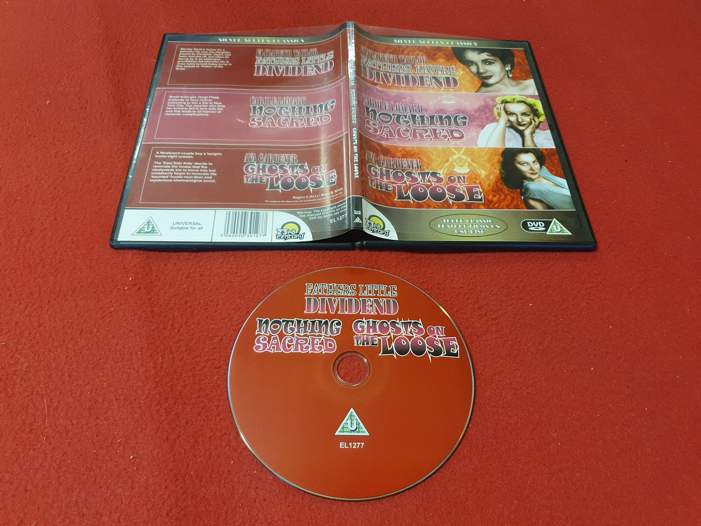 DIVIDEND [ E TAYLOR ] / NOTHING SACRED / GHOSTS ON THE LOOSE [ AVA GARDNER ] DVD