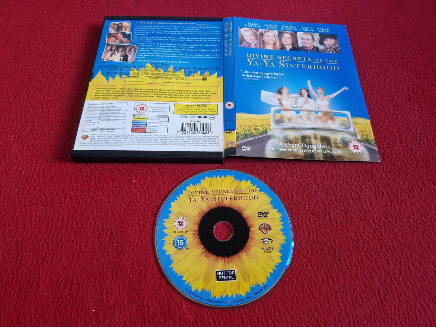 DIVINE SECRETS OF THE YA-YA SISTERHOOD [SNAPCASE] DVD