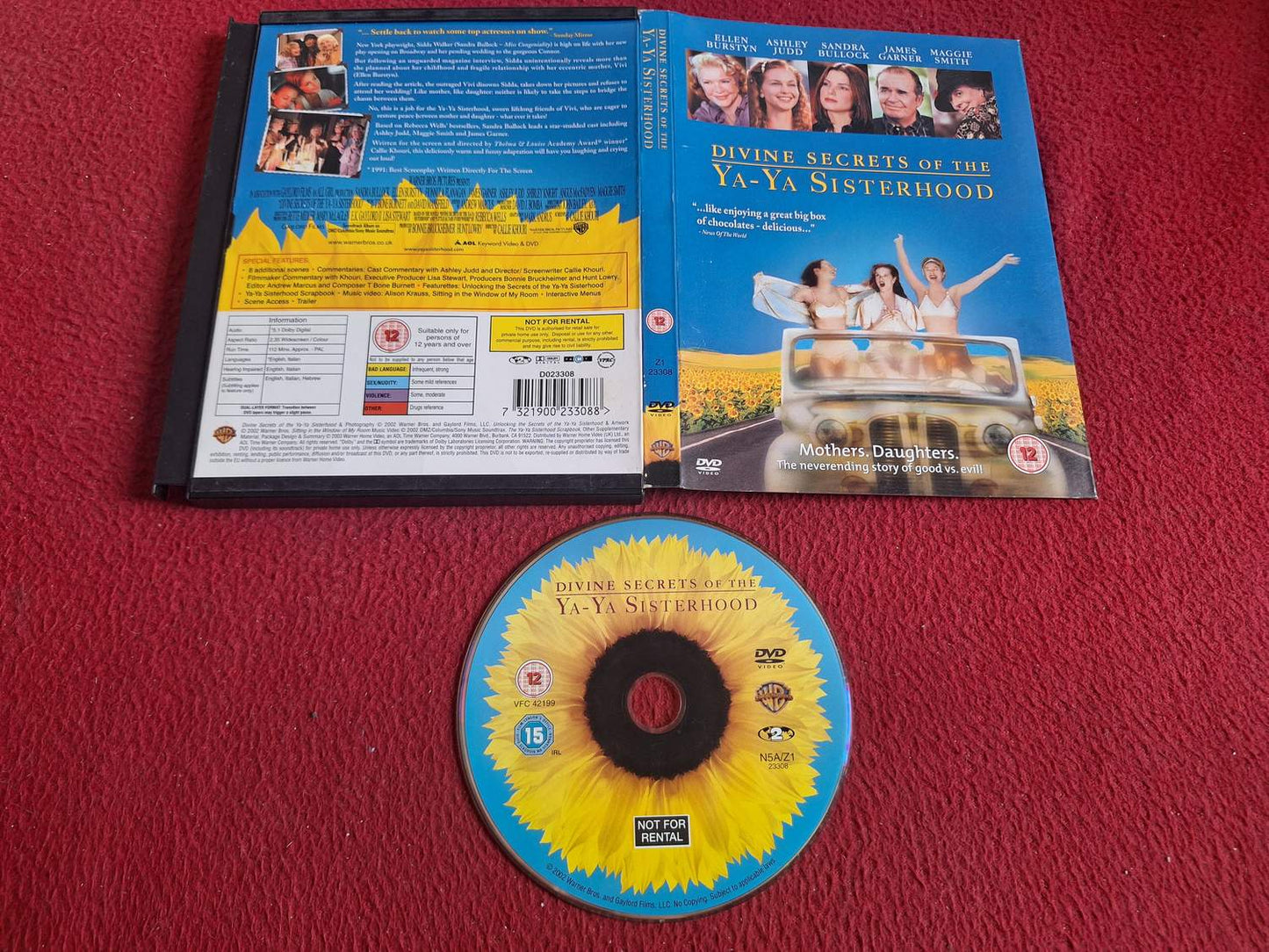 DIVINE SECRETS OF THE YA-YA SISTERHOOD [ SNAPCASE ] DVD