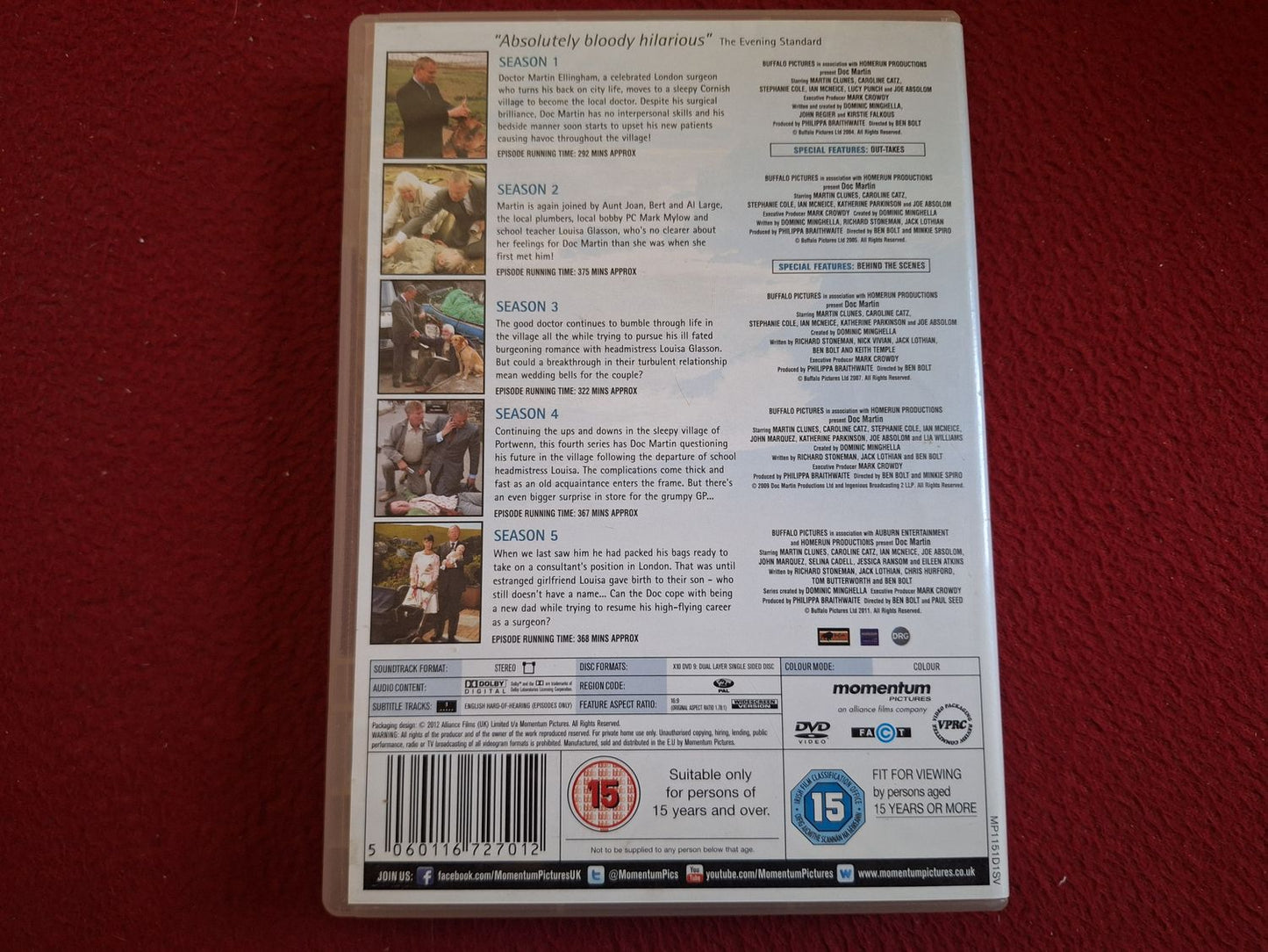DOC MARTIN SERIES 1 - 5 [ ENGELSK TEXT ] BOX DVD