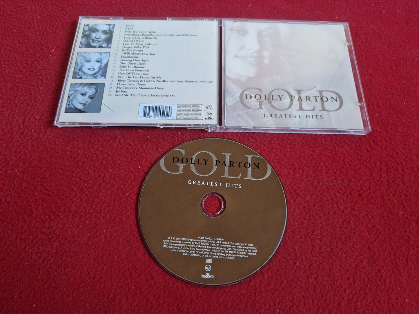 DOLLY PARTON GOLD GREATEST HITS CD