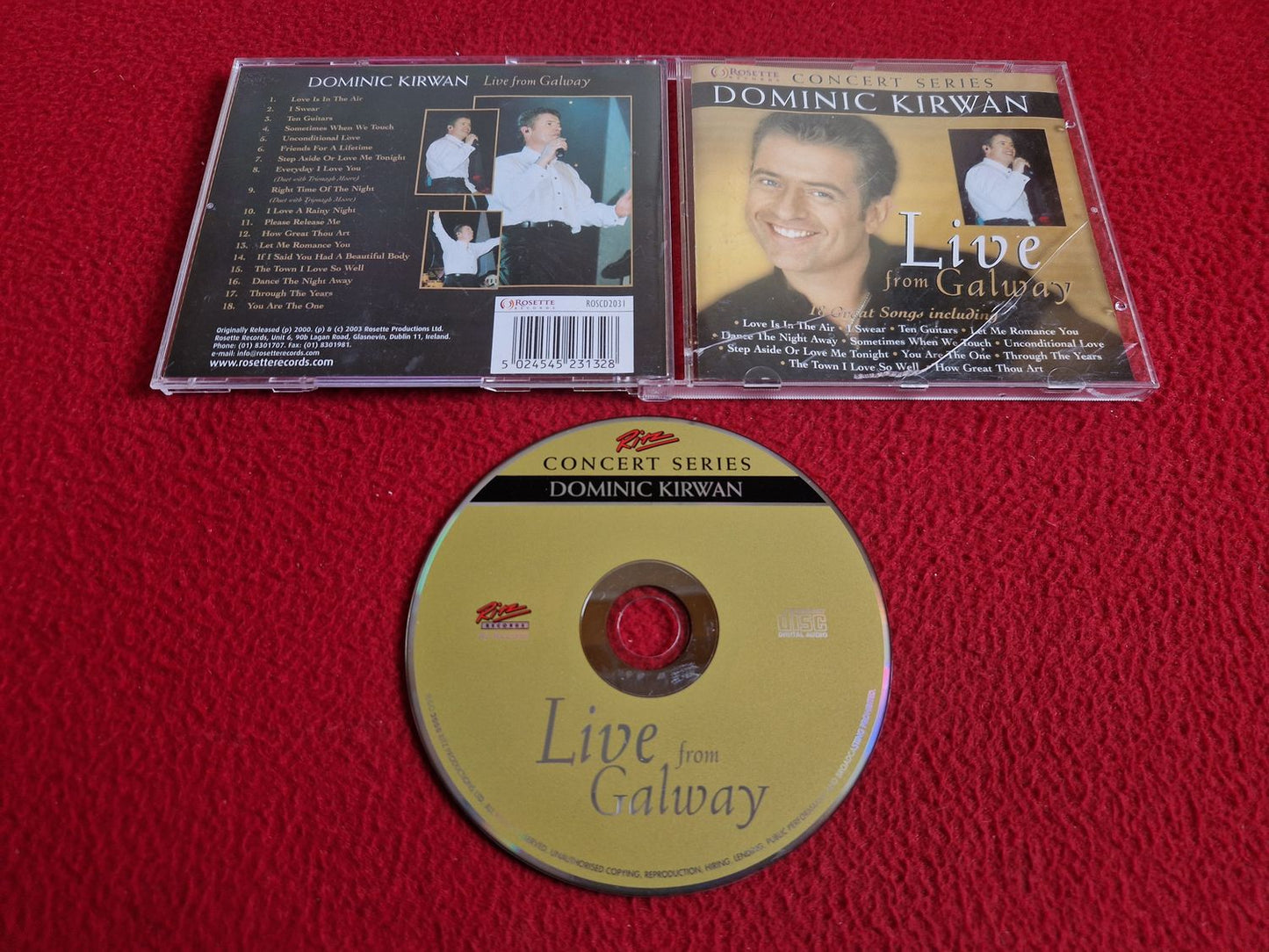 DOMINIC KIRWAN LIVE FROM GALWAY CD