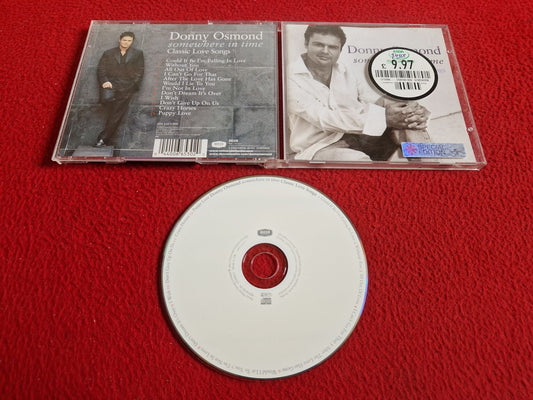 DONNY OSMOND SOMEWHERE IN TIME CLASSIC LOVE SONGS CD