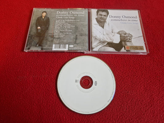 DONNY OSMOND SOMEWHERE IN TIME CLASSIC LOVE SONGS CD