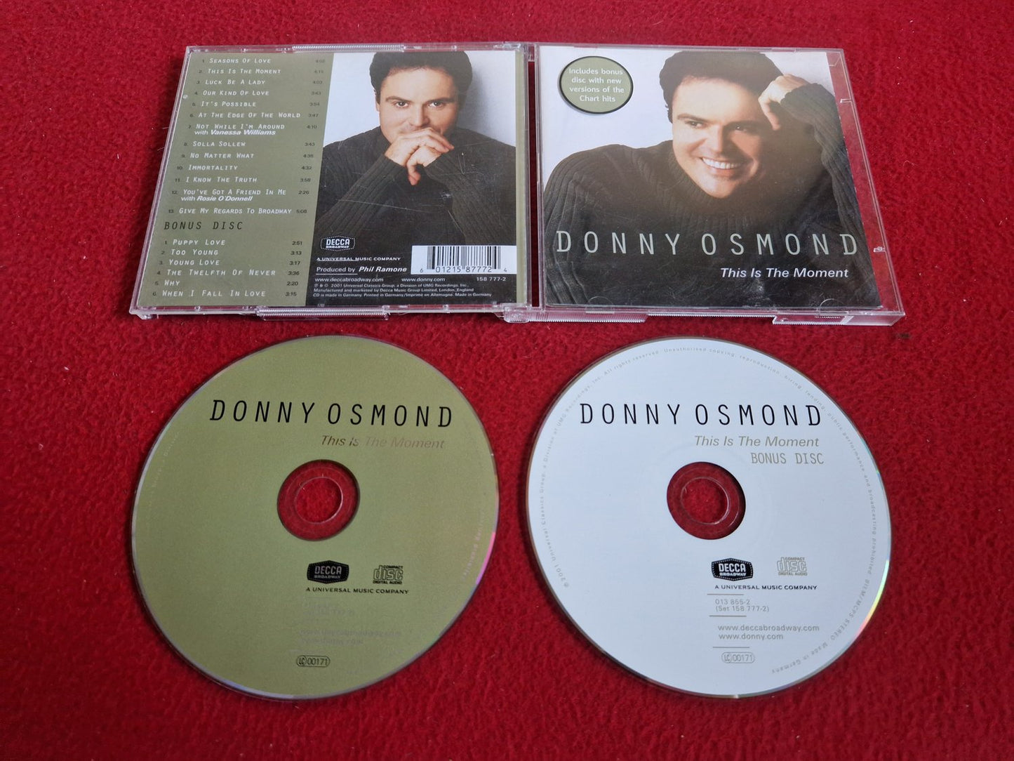DONNY OSMOND THIS IS THE MOMENT CD