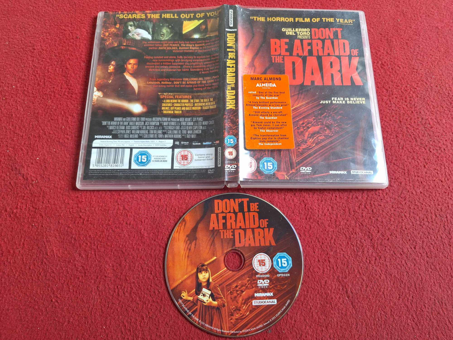 DON'T BE AFRAID OF THE DARK DVD