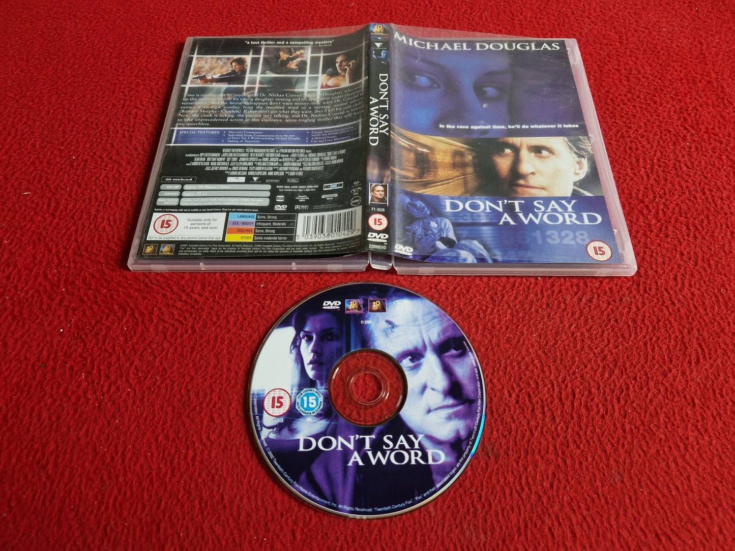 DON'T SAY A WORD DVD