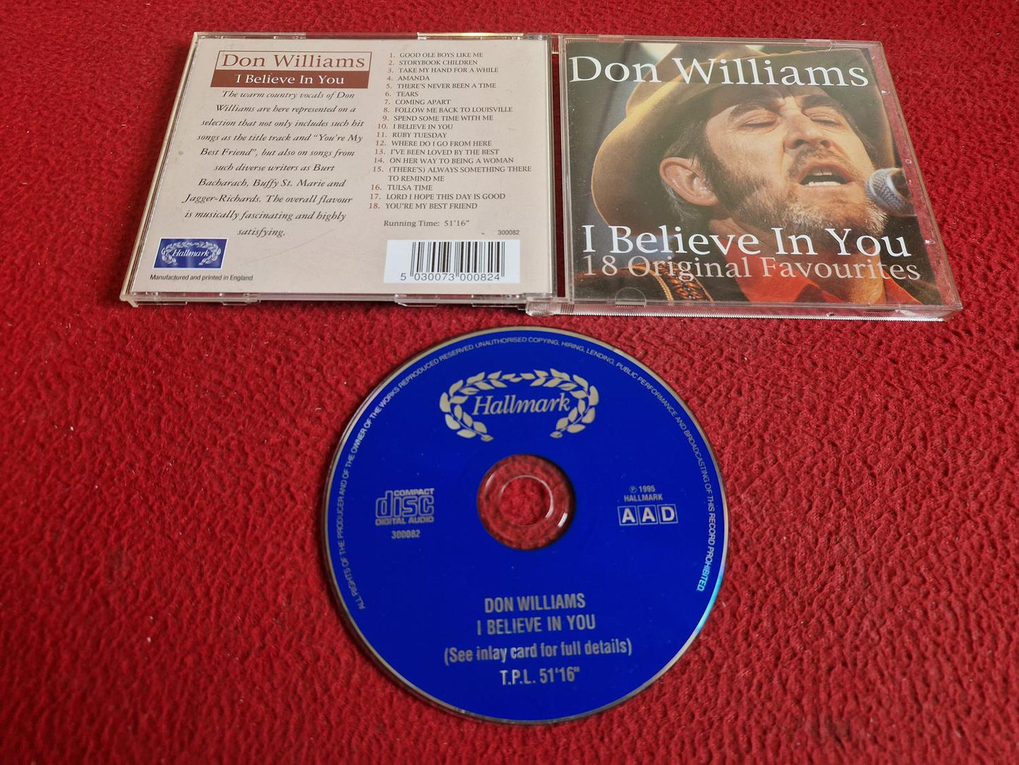 DON WILLIAMS I BELIEVE IN YOU CD