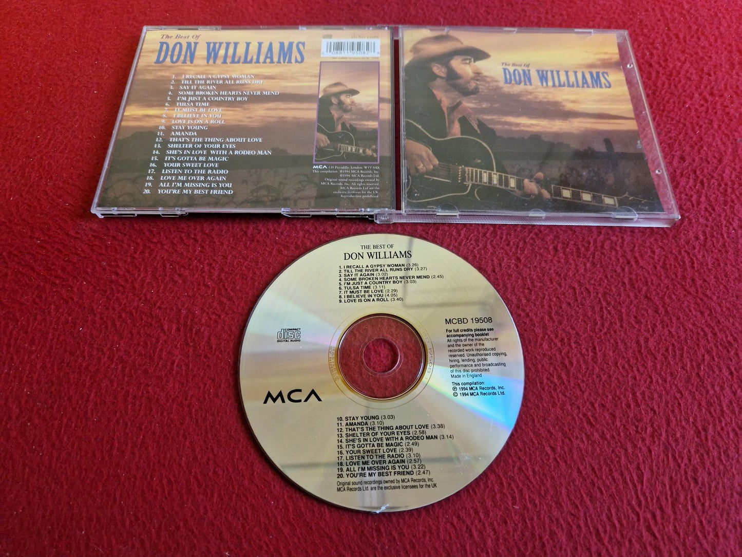 DON WILLIAMS THE BEST OF DON WILLIAMS CD