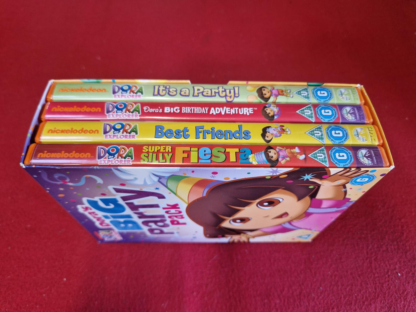 DORA THE EXPLORER BIG PARTY PACK BOX till DVD
