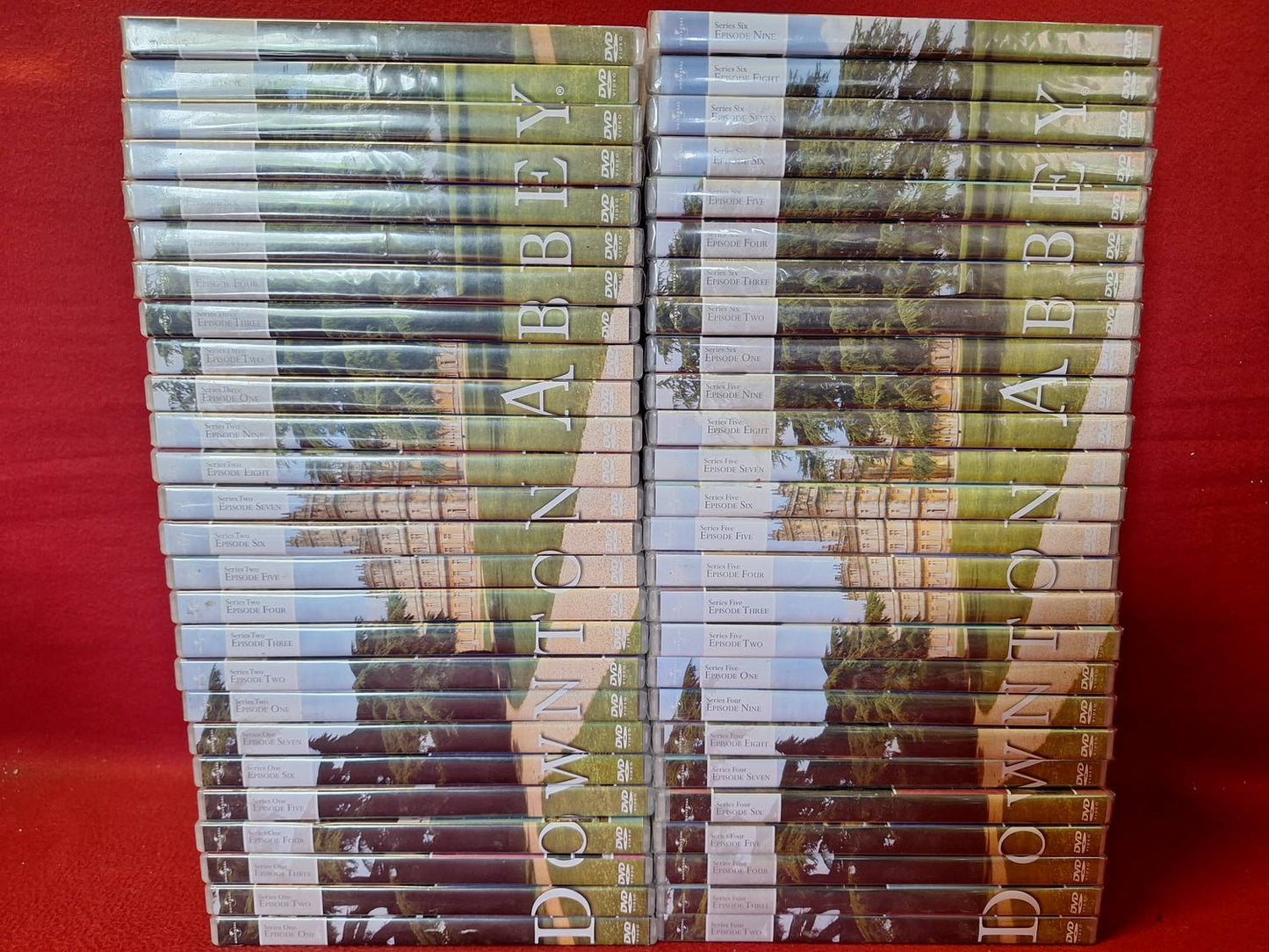 DOWNTON ABBEY SERIES 1 - 6 + BONUS - 53 DVD [ FINT SKICK - MÅNGA OÖPPNADE ]