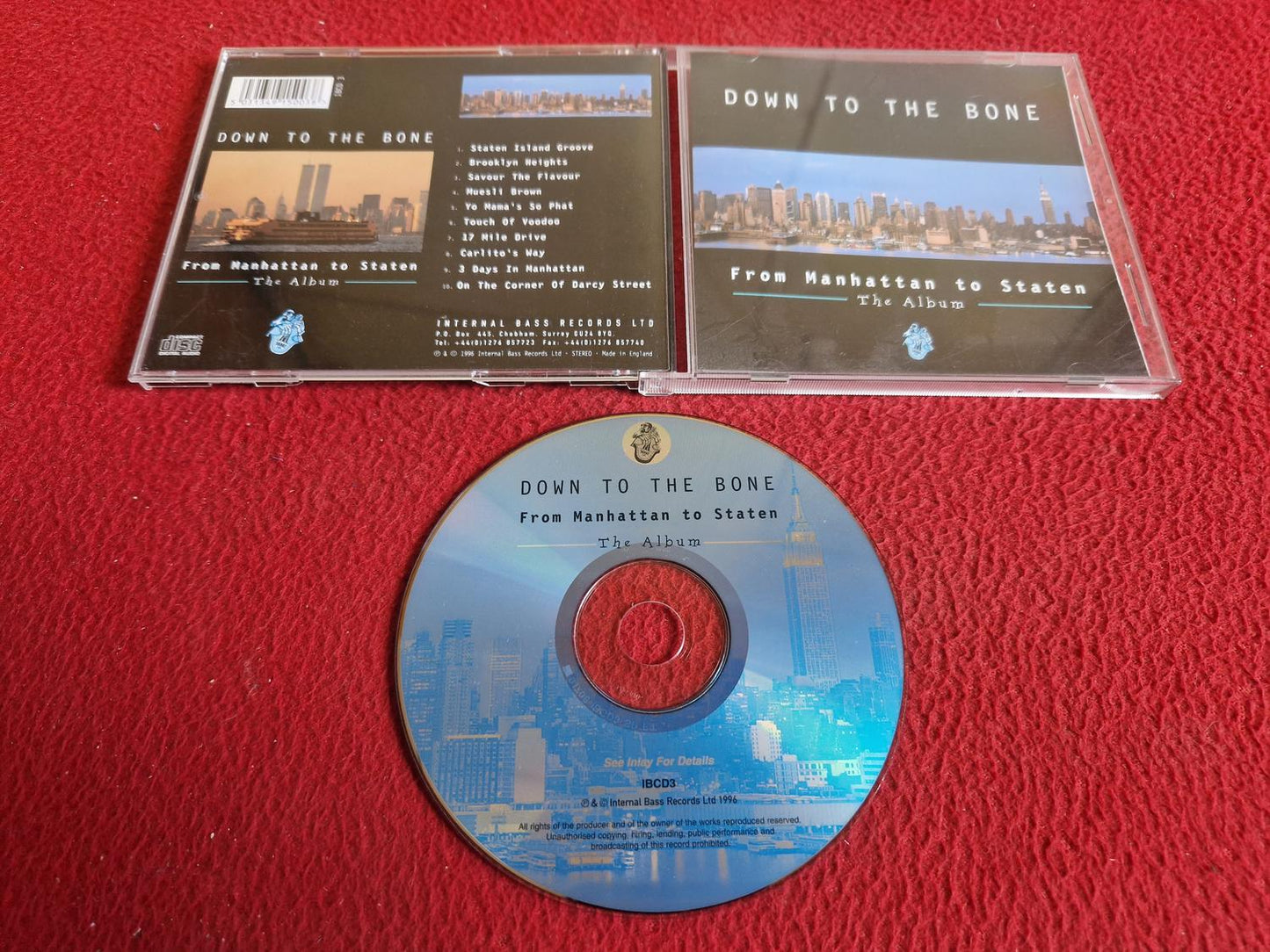DOWN TO THE BONE FROM MANHATTAN TO STATEN THE ALBUM CD