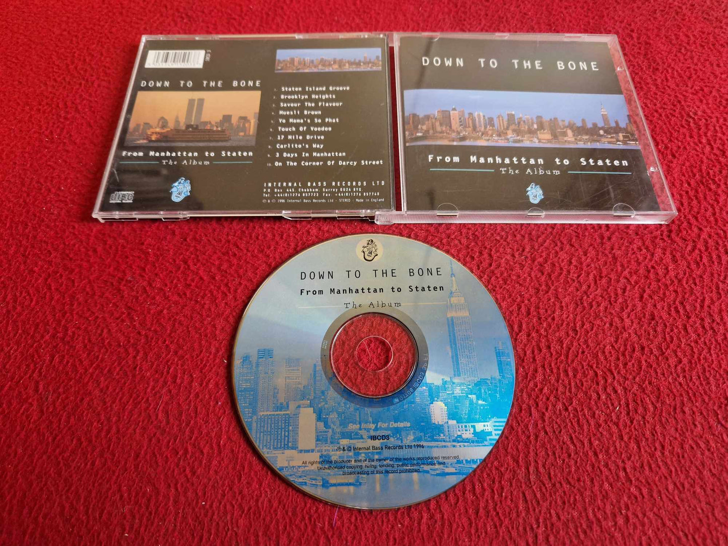 DOWN TO THE BONE FROM MANHATTAN TO STATEN THE ALBUM CD