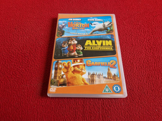 DR. SEUSS HORTON HEARS A WHO / ALVIN & THE CHIPMUNKS / GARFIELD 2 BOX DVD
