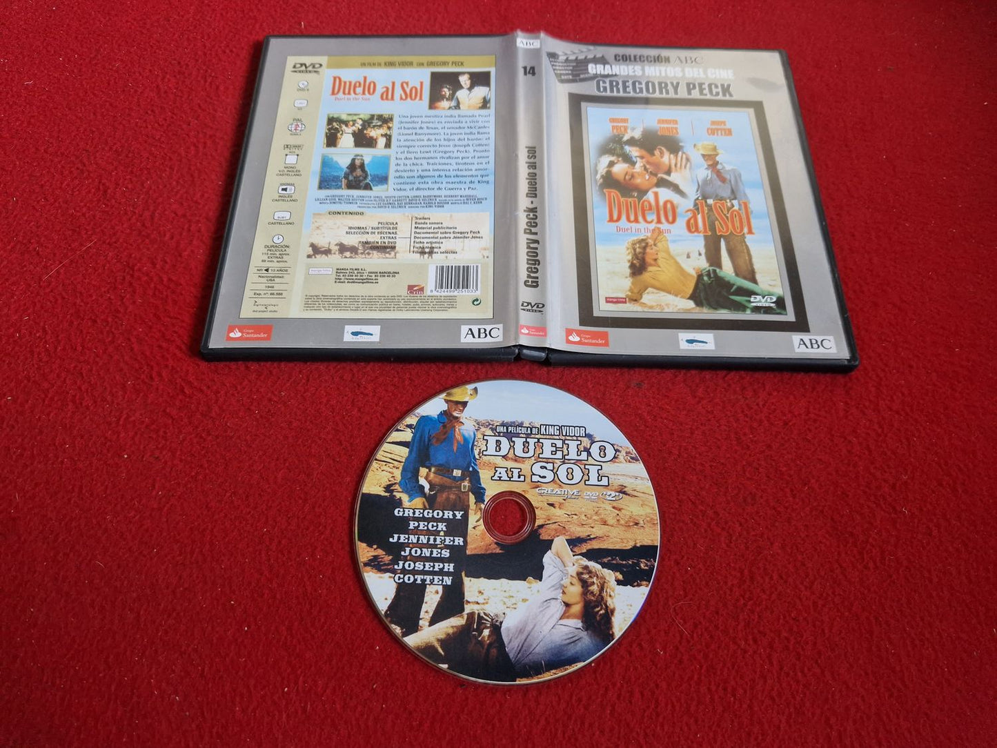 DUELO AL SOL - DUEL IN THE SUN [ ENGELSKT TAL SPANSK TEXT ] DVD