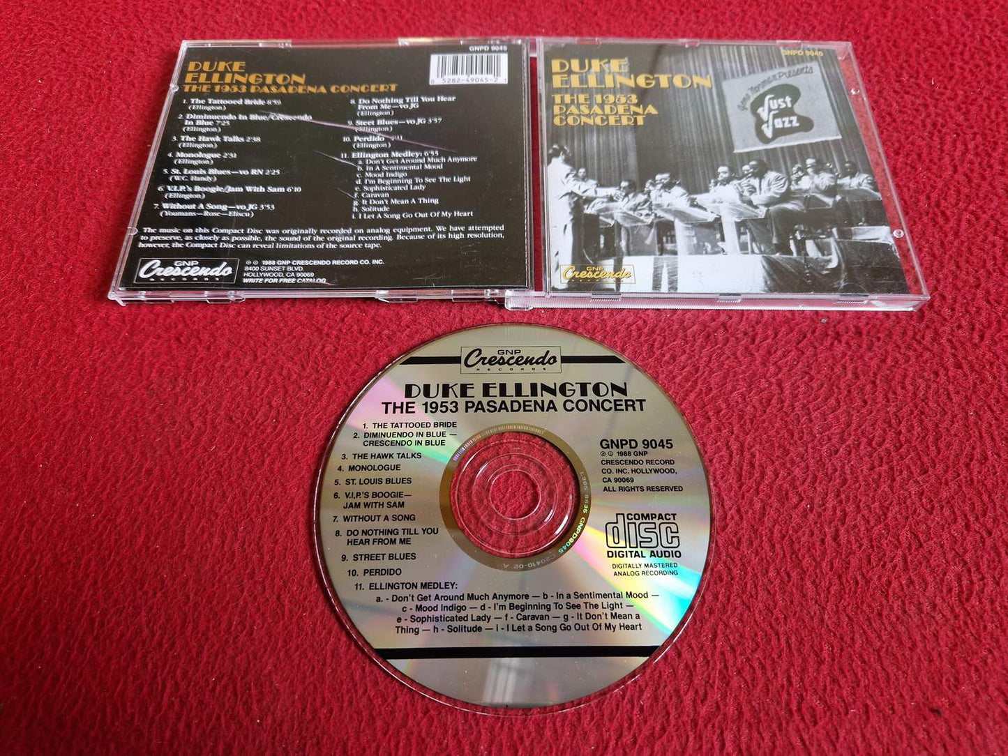 DUKE ELLINGTON THE 1953 PASADENA CONCERT CD