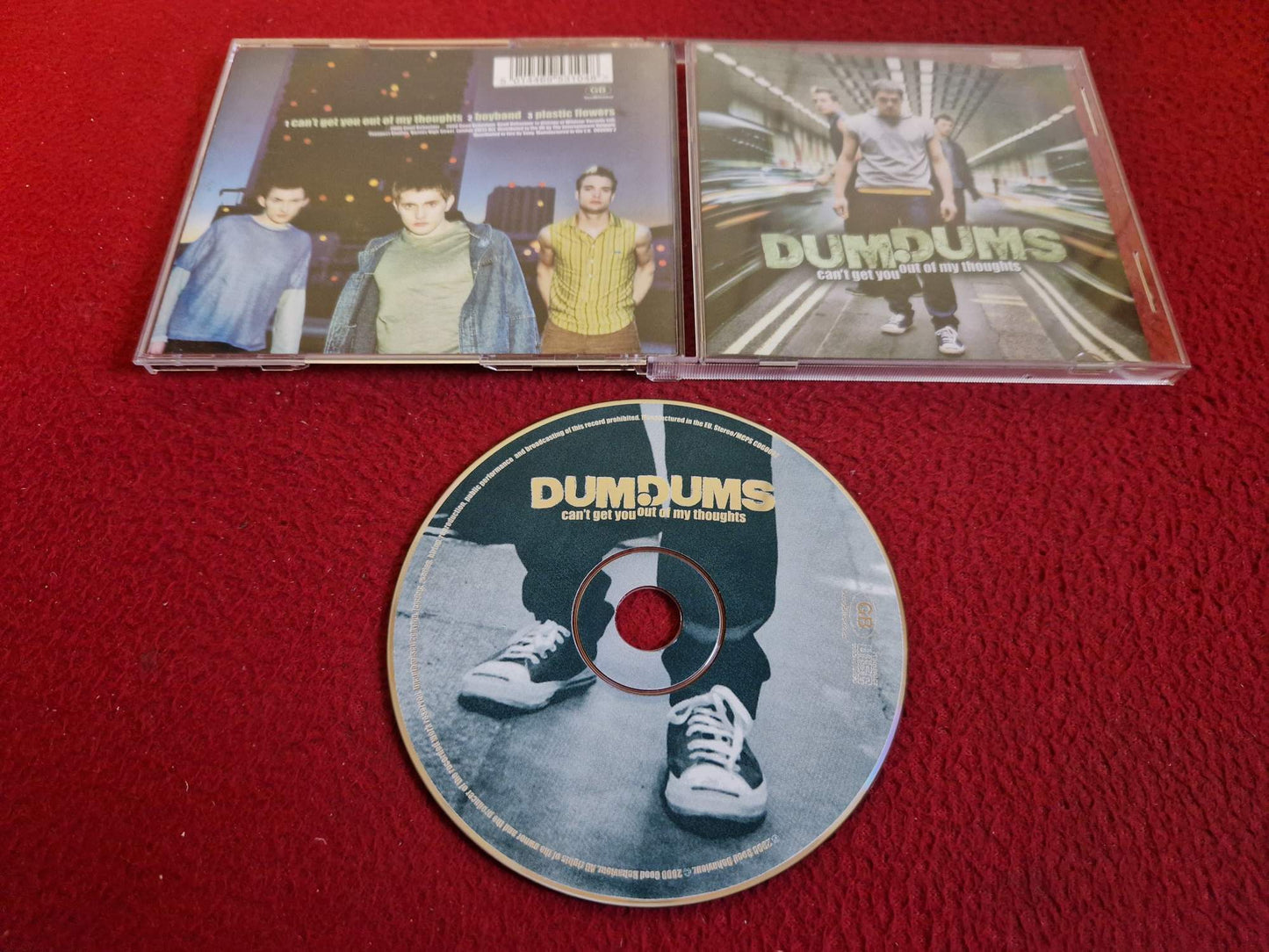 DUMDUMS CAN'T GET YOU OUT OF MY THOUGHTS CD