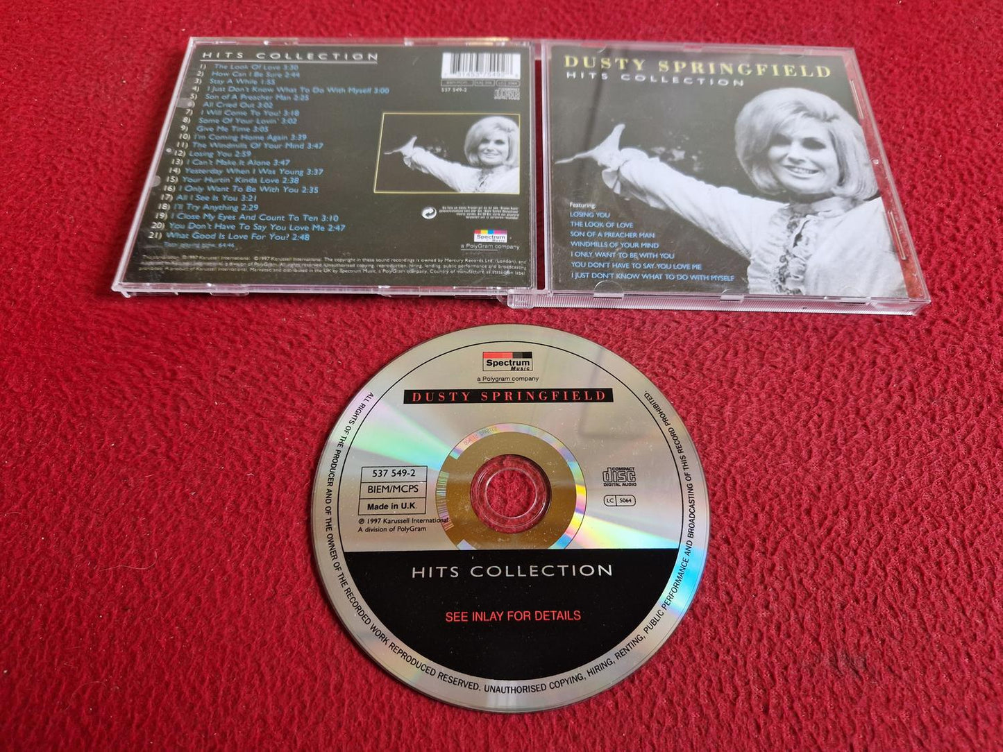 DUSTY SPRINGFIELD HITS COLLECTION CD