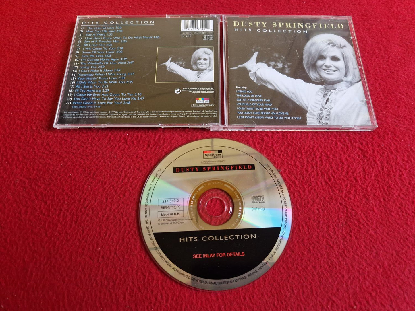 DUSTY SPRINGFIELD HITS COLLECTION CD