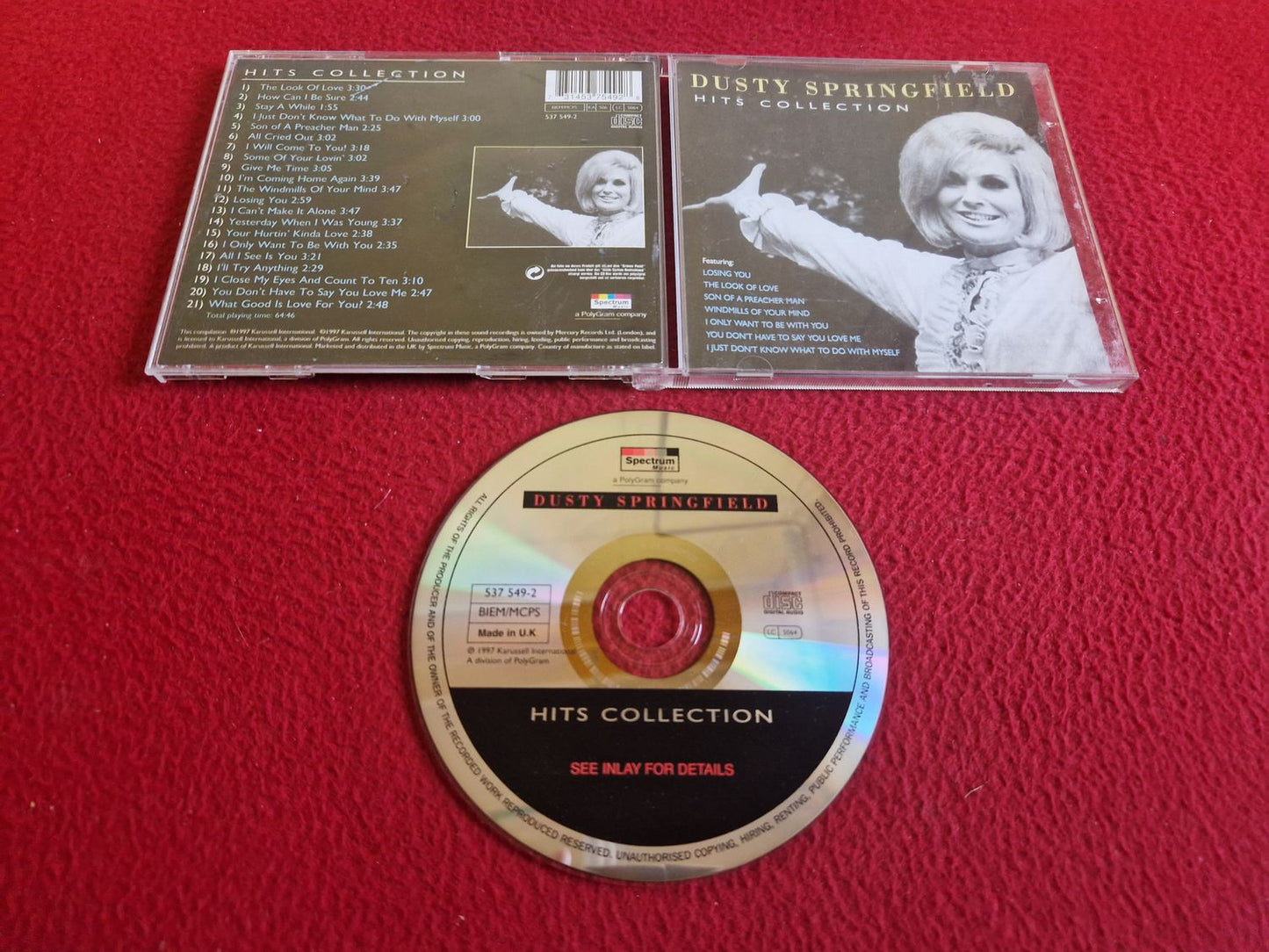 DUSTY SPRINGFIELD HITS COLLECTION CD
