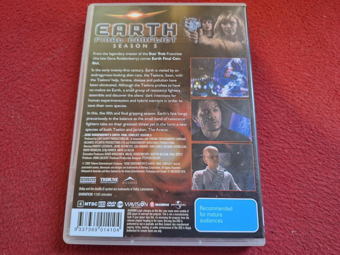 EARTH FINAL CONFLICT SEASON 5 [ REGION 4 / NTSC ] BOX DVD