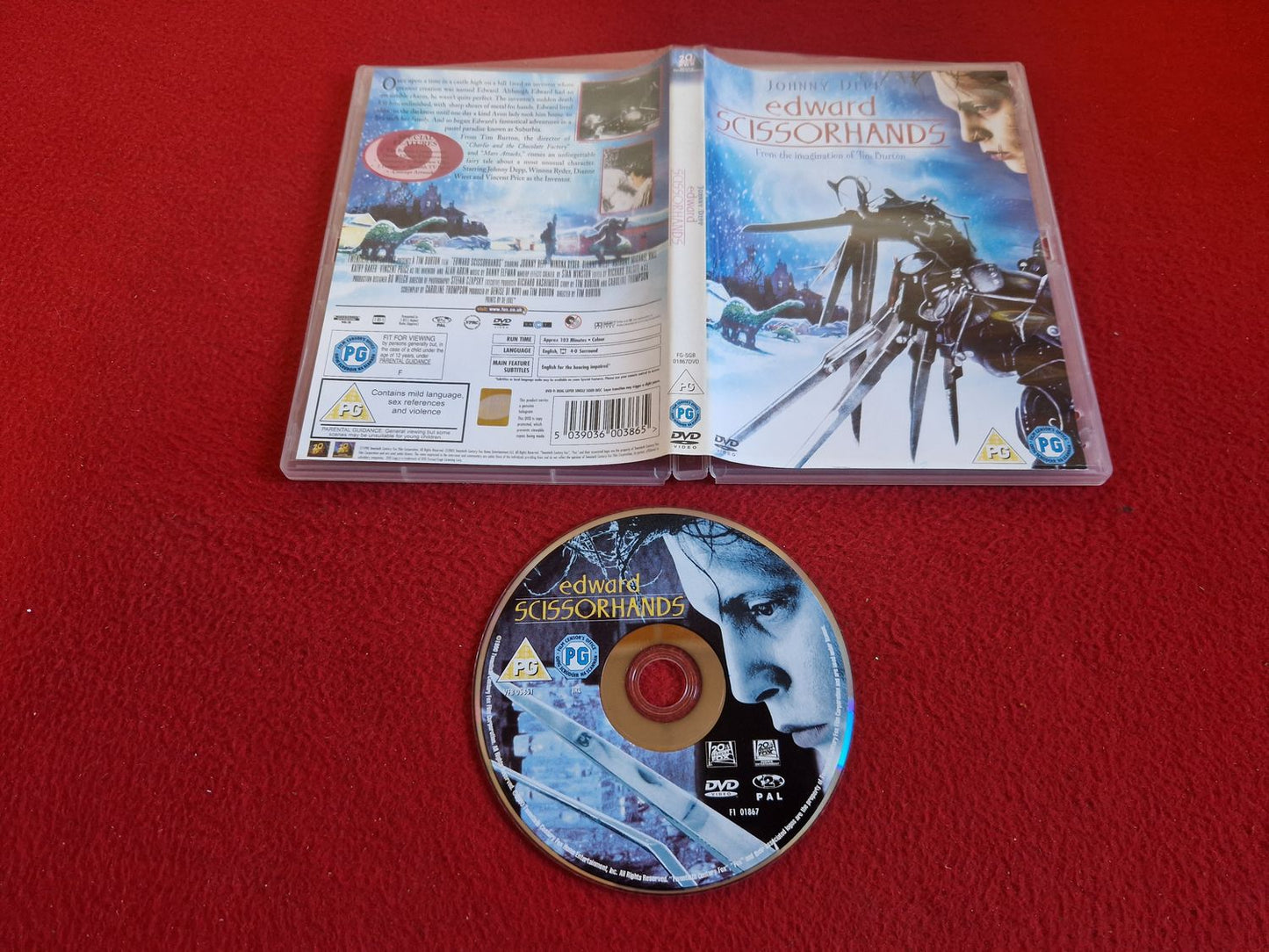 EDWARD SCISSORHANDS DVD