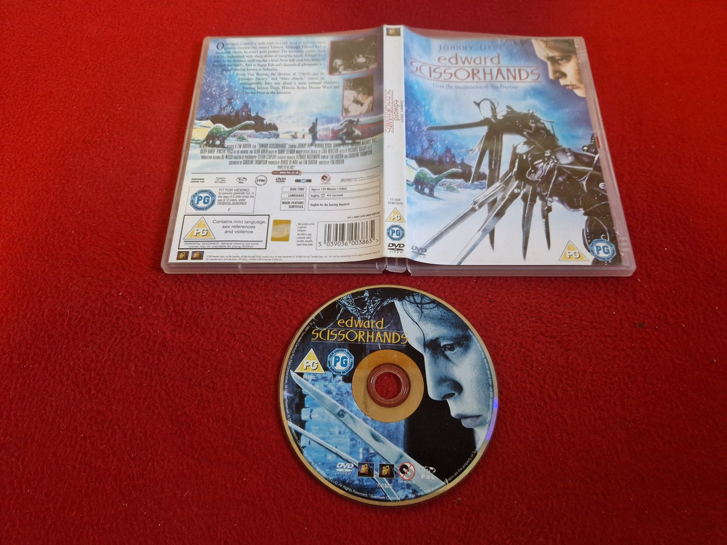 EDWARD SCISSORHANDS DVD