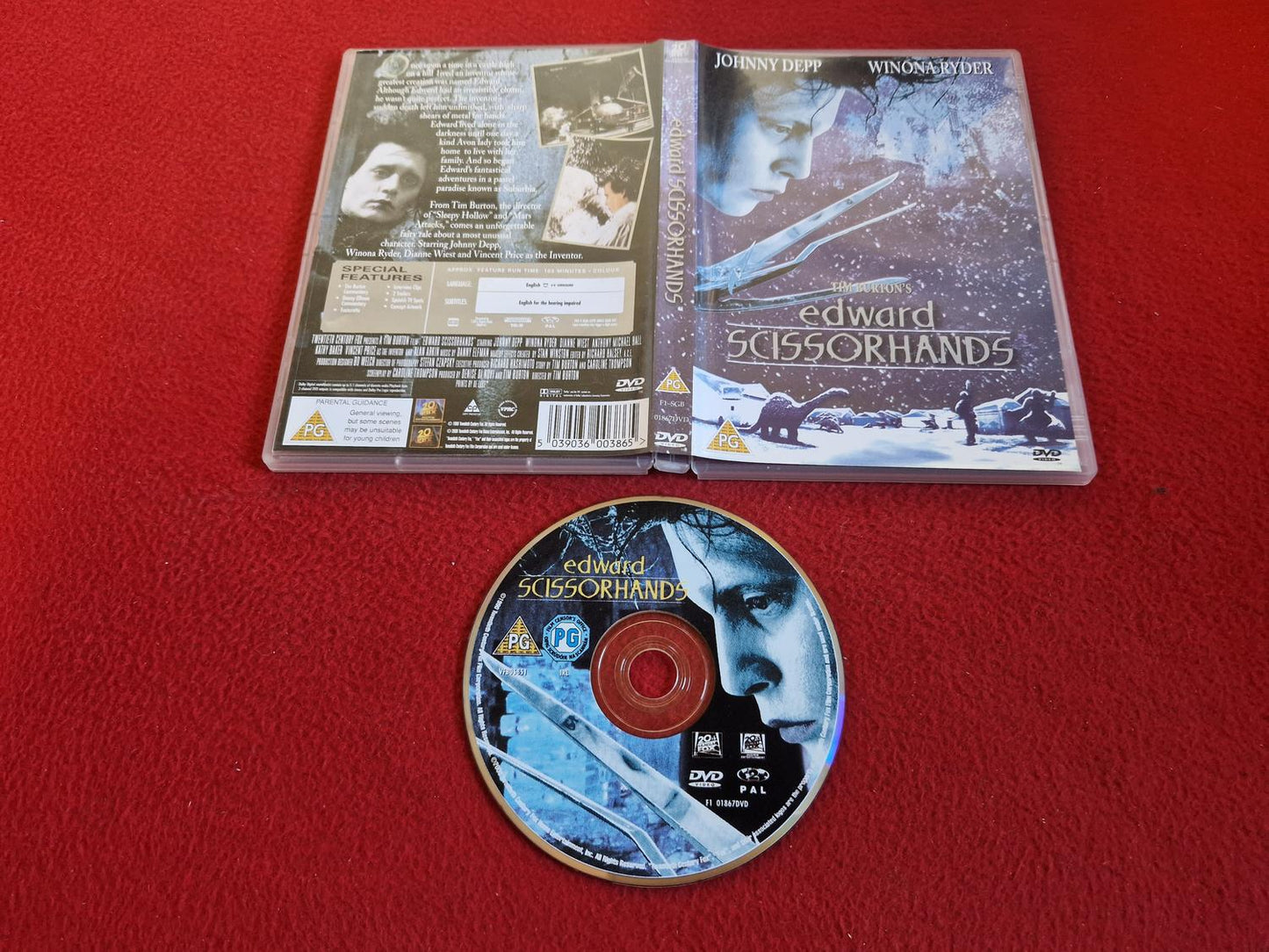 EDWARD SCISSORHANDS DVD
