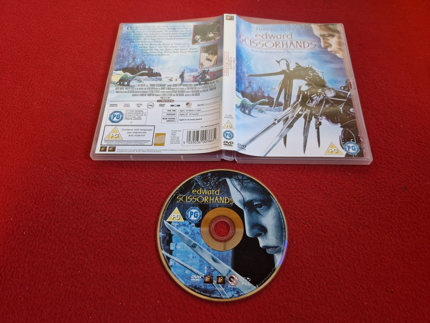 EDWARD SCISSORHANDS DVD