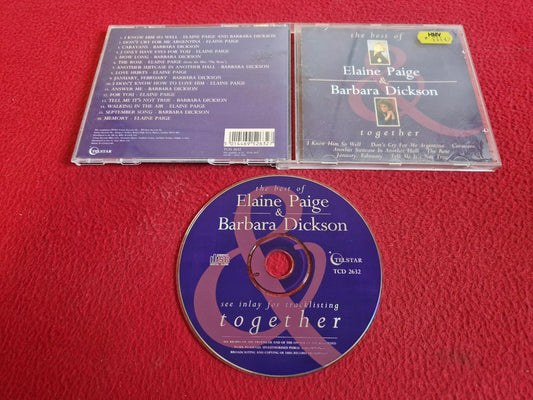 ELAINE PAIGE & BARBARA DICKSON TOGETHER THE BEST OF CD